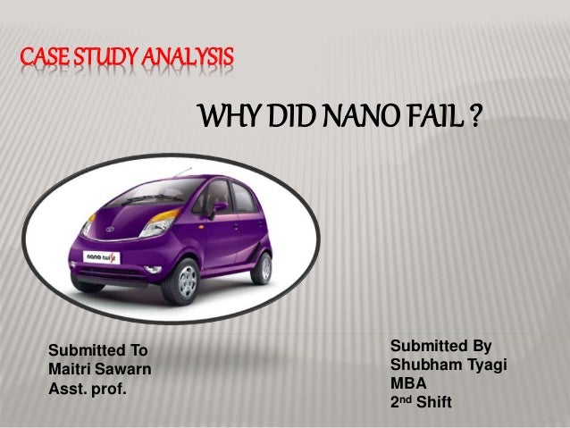 what inspired tata motors to build the nano conclusion of tata nano case study